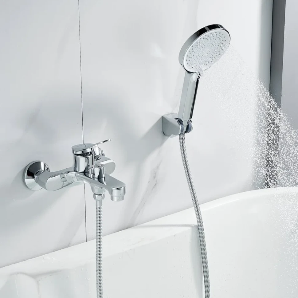 Смеситель для ванны с душем Shevanik S6202 хром