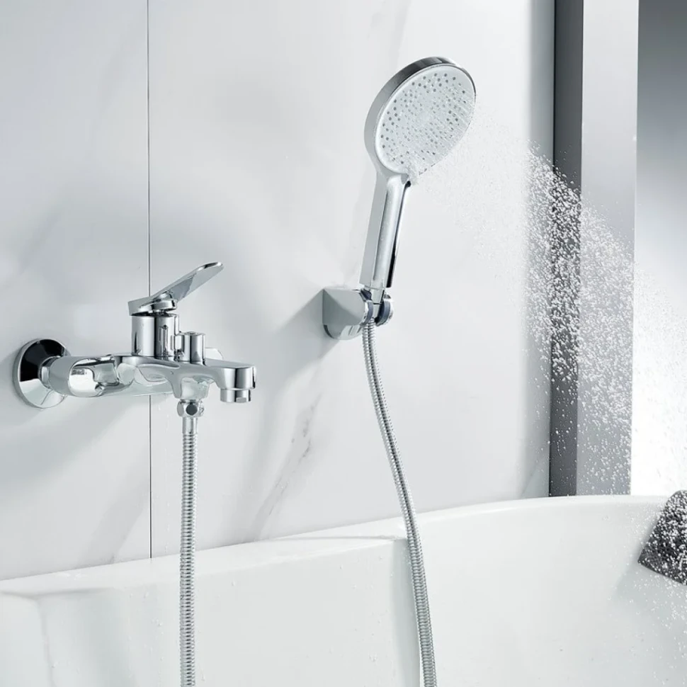 Смеситель для ванны с душем Shevanik S6202 хром