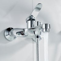 Смеситель для ванны с душем Shevanik S6202 хром