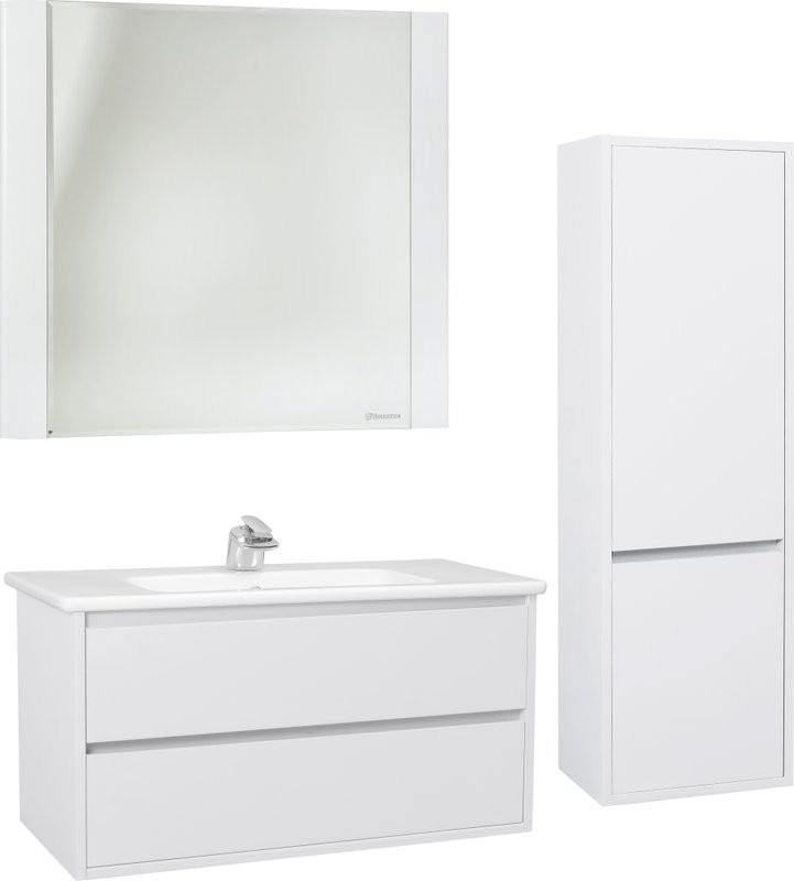 Мебель для ванной комнаты Bellezza Лоренцо 100 белая