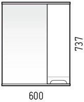 Мебель для ванной комнаты Corozo Лея 60 белая