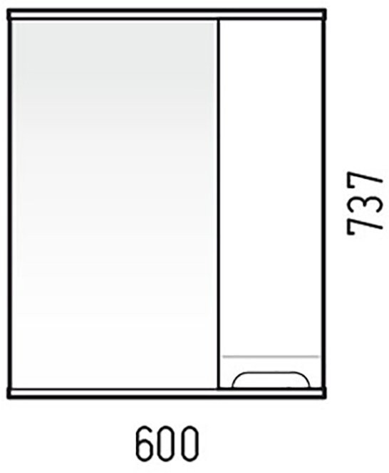 Мебель для ванной комнаты Corozo Лея 60 белая