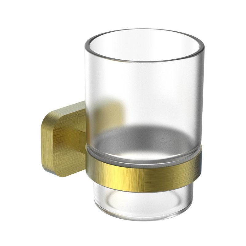 Стакан для ванной Wonzon & Woghand Graffity WW-9321-BG настенный, золото, стеклянный