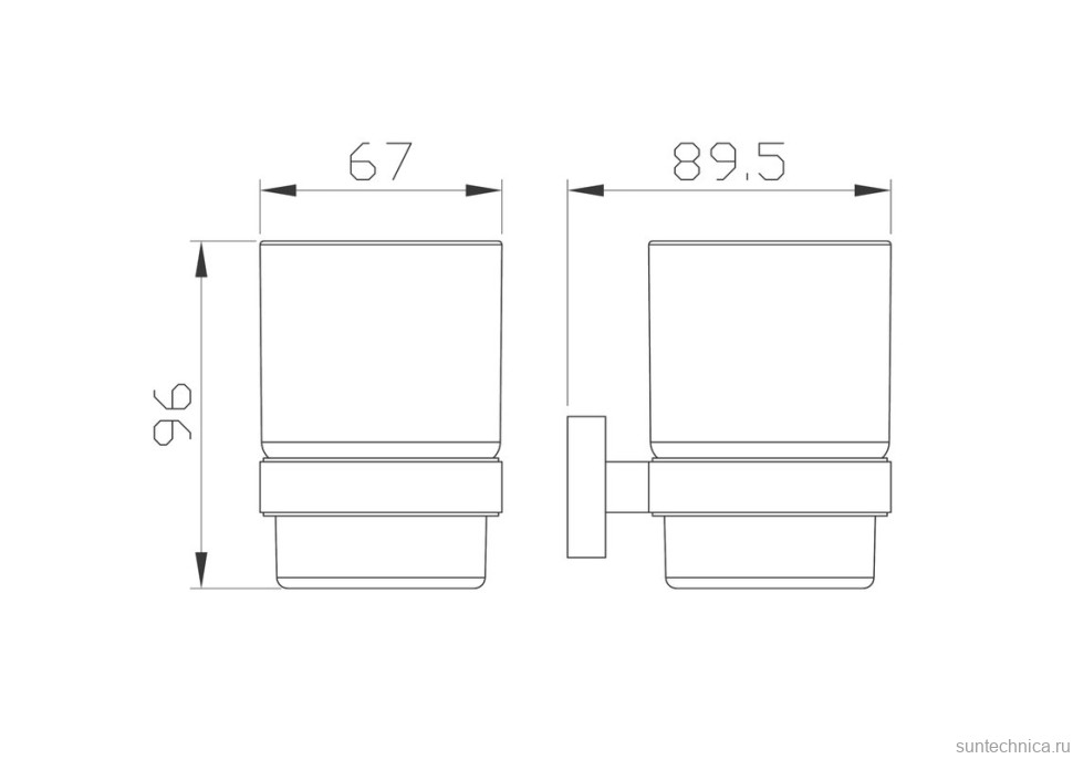 Стакан для ванной Wonzon & Woghand Graffity WW-9321-BG настенный, золото, стеклянный