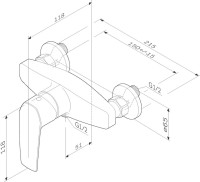 Душевой комплект Смеситель для душа AM.PM Gem F90A20022, черный + Стойка Like F0780222, черная