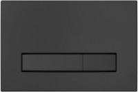 Комплект Berges Atom Line EGO XL Rimless крышка-сиденье Okus Slim SO, кнопка смыва черная SoftTouch