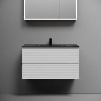 Тумба с раковиной Sancos Folk 90 bianco, раковина CN7002MB