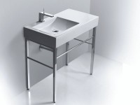 Раковина Simas Frozen FZ 11 bia 0 hole 1 намеченное отверстие под смеситель