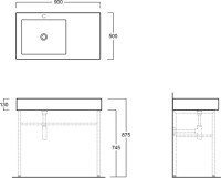 Раковина Simas Frozen FZ 11 bia 0 hole 1 намеченное отверстие под смеситель