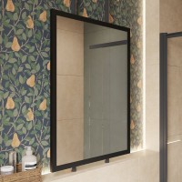 Зеркало STWORKI Брамминг 70х90, черное