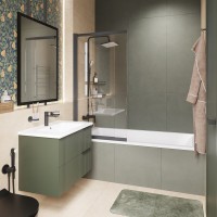 Зеркало STWORKI Брамминг 70х90, черное