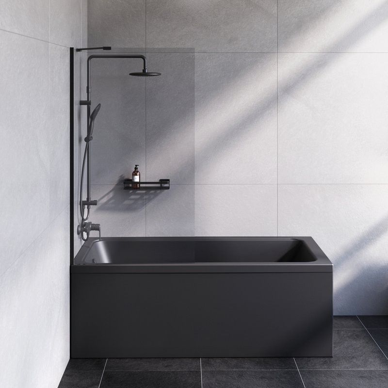 Шторка на ванну AM.PM Gem W90BS-080-140BT стекло прозрачное