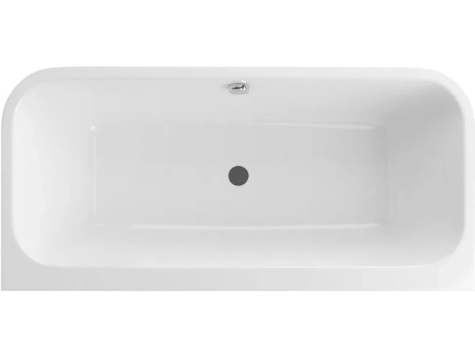 Акриловая ванна Excellent Arana 180x85 см, пристенная, белая, с каркасом