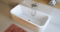 Акриловая ванна Excellent Arana 180x85 см, пристенная, белая, с каркасом