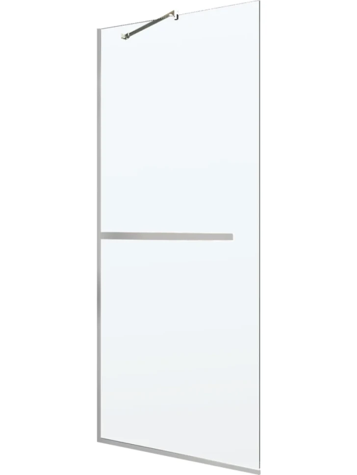Душевая перегородка Maybahglass MGD-720-5у 69 см, профиль матовый хром, стекло прозрачное