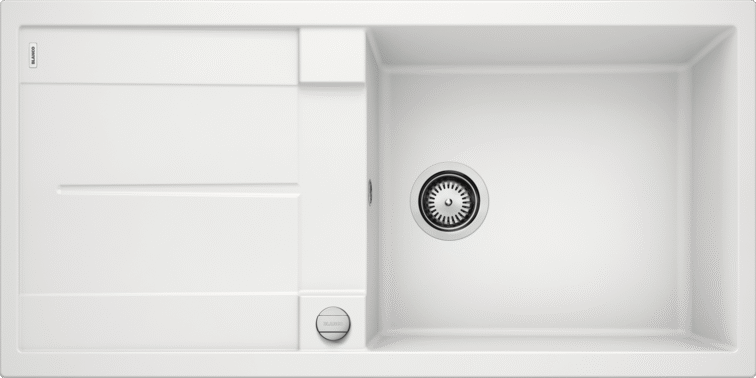 Комплект Мойка Blanco Metra XL 6S 515280 белая + Смеситель Grohe Euroeco