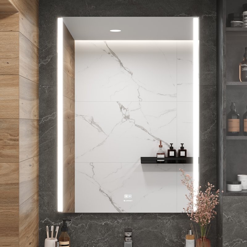 Зеркало Laparet Electra 80х110 с подсветкой, диммером, с функцией антизапотевания