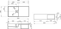 Раковина Vincea VWB-6S180MW 80 матовая белая