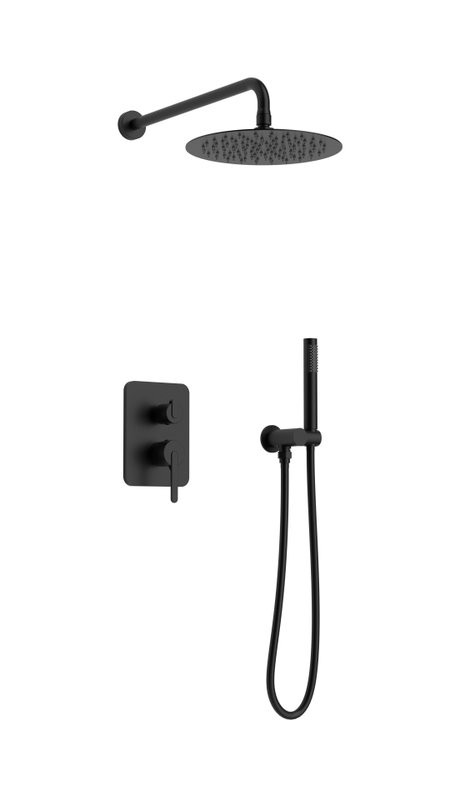 Душевой комплект AltroBagno Unione AltroBagnoUnione040107MB С ВНУТРЕННЕЙ ЧАСТЬЮ, матовый черный
