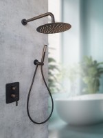 Душевой комплект AltroBagno Unione AltroBagnoUnione040107MB С ВНУТРЕННЕЙ ЧАСТЬЮ, матовый черный