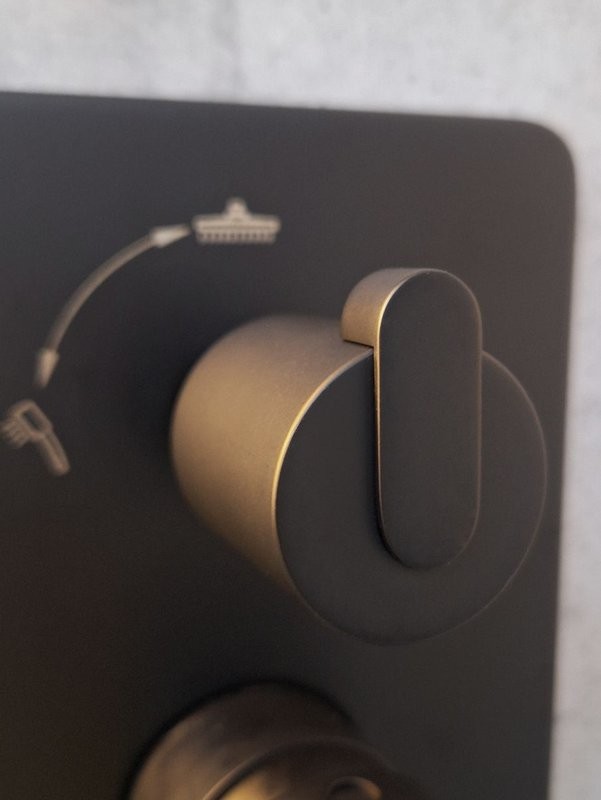 Душевой комплект AltroBagno Unione AltroBagnoUnione040107MB С ВНУТРЕННЕЙ ЧАСТЬЮ, матовый черный