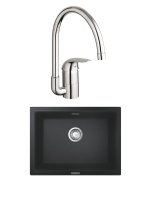 Комплект Мойка Grohe K700U + Смеситель Euroeco