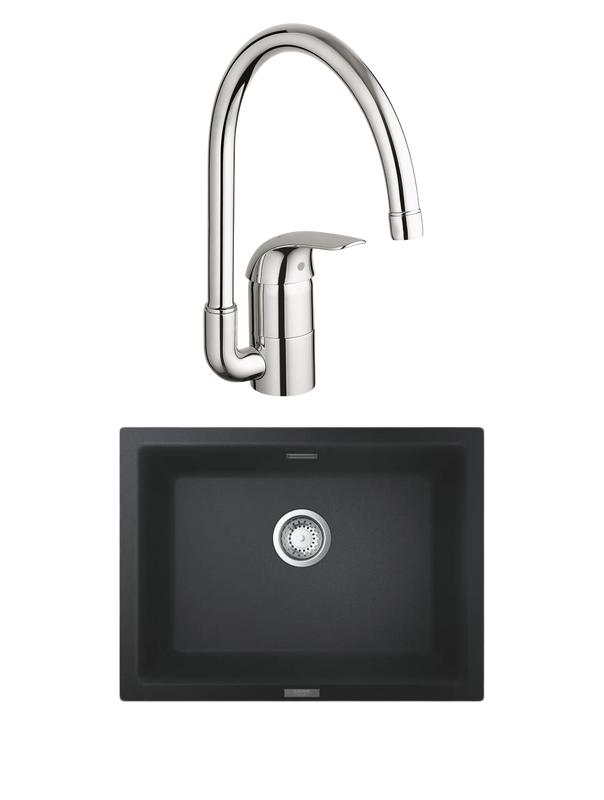 Комплект Мойка Grohe K700U + Смеситель Euroeco