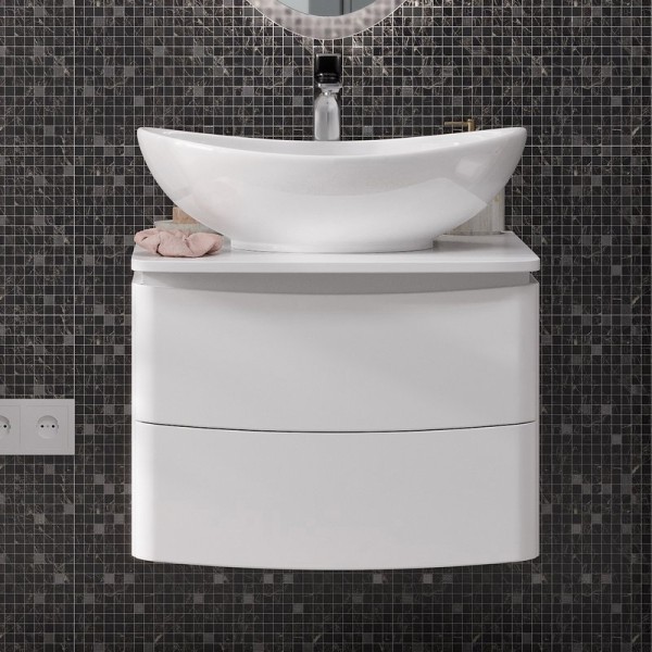 Тумба с раковиной Velvex Luna 60