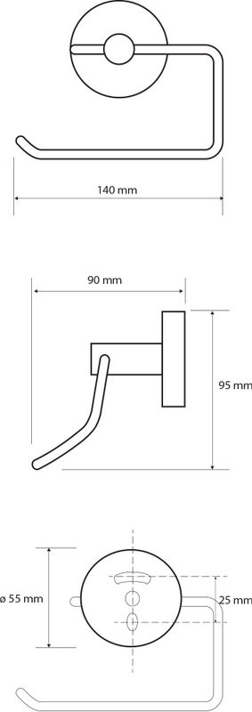 Набор Ершик Bemeta Dark 102313060 + Держатель 104112040