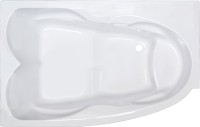 Акриловая ванна Royal Bath Shakespeare RB652100K-L 170x115 см, угловая, левая, пристенная, белая, асимметричная, с каркасом, для двоих