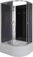 Душевая кабина Niagara Eco E100/80/40L/TN/BK 100х80 см, без крыши