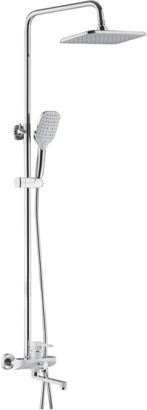 Душевая стойка Shevanik S8136F белый, хром