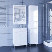 Тумба с раковиной СаНта Лондон 60 напольная, 2 дверцы