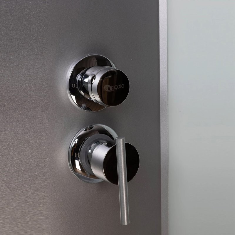 Душевая кабина Niagara Classic NG-33094-14LBKT 100х90 см, без крыши, с тропическим душем