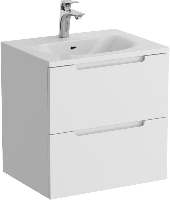 Тумба с раковиной BelBagno Etna 39 50 bianco lucido, раковина BB-8099-3-50
