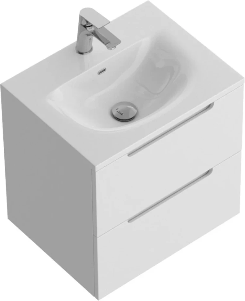 Тумба с раковиной BelBagno Etna 39 50 bianco lucido, раковина BB-8099-3-50