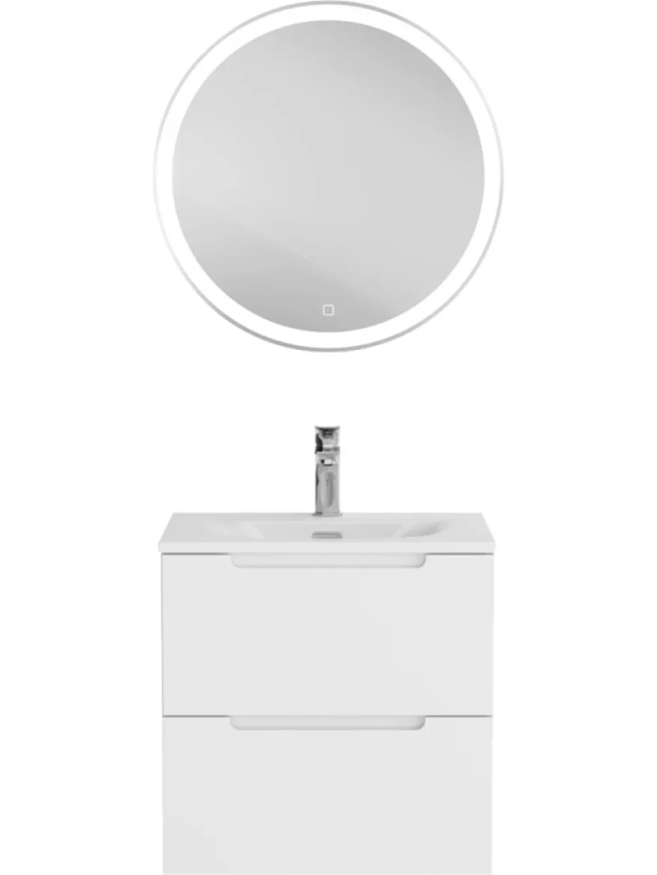 Тумба с раковиной BelBagno Etna 39 50 bianco lucido, раковина BB-8099-3-50