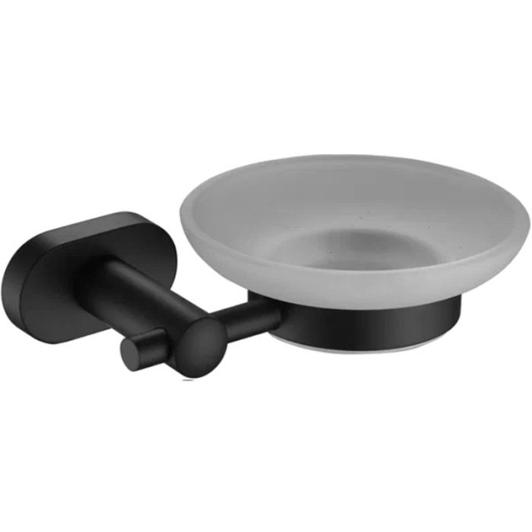 Мыльница Shevanik SG51H SG5103H настенная, стеклянная, черная