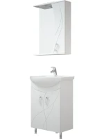 Тумба с раковиной Corozo Наина 60 напольная, белая