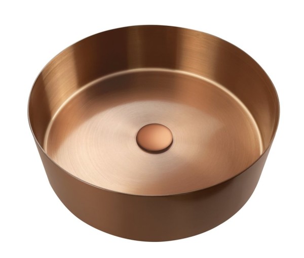 Накладная раковина AltroBagno Luna 001003 RaSp 40 матовая медь, круглая, нержавеющая сталь
