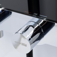 Душевая стойка Wasserkraft Abens 2000 A114.160.218.CB Thermo с термостатом, черная