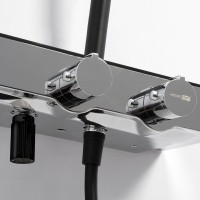Душевая стойка Wasserkraft Abens 2000 A114.160.218.CB Thermo с термостатом, черная