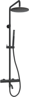Душевая стойка Wasserkraft Elbe 7400 A288.077.217.BM Thermo с термостатом, черная