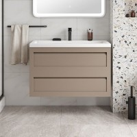 Тумба под раковину без столешницы Art&Max Platino 100 подвесная, капучино