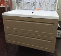 Тумба под раковину без столешницы Art&Max Platino 100 подвесная, капучино