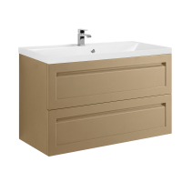 Тумба под раковину без столешницы Art&Max Platino 100 подвесная, капучино