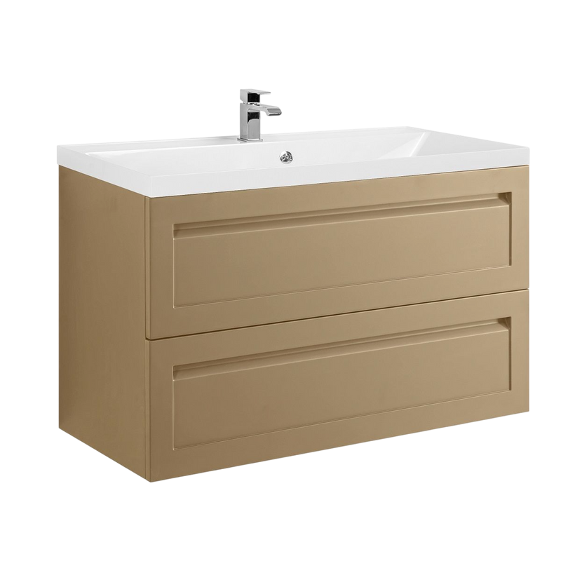 Тумба под раковину без столешницы Art&Max Platino 100 подвесная, капучино