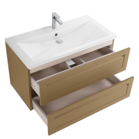 Тумба под раковину без столешницы Art&Max Platino 100 подвесная, капучино