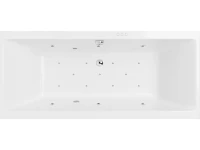 Акриловая ванна Excellent Pryzmat Slim WAEX.PRY17S.RELAX 170x75 см, встраиваемая, с гидромассажем, белая, с каркасом, со сливом-переливом