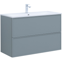 Тумба под раковину без столешницы Aquanet Арт 100 подвесная, мисти грин